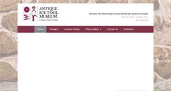 Desktop Screenshot of antiqueicetoolmuseum.org